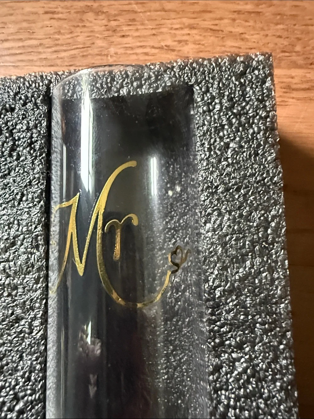 Mr. & Mrs. Premium Champagne Glasses - Black and Gold